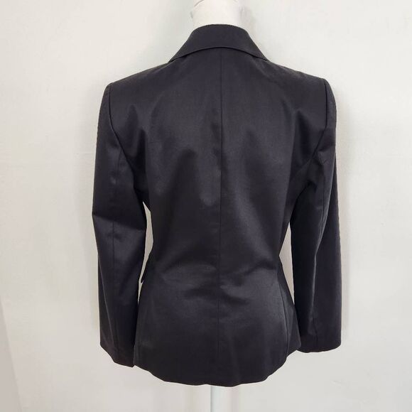 Isabella DeMarco Black Blazer Size 4 Capsule Wardrobe Black Formal Blazer - Picture 4 of 6